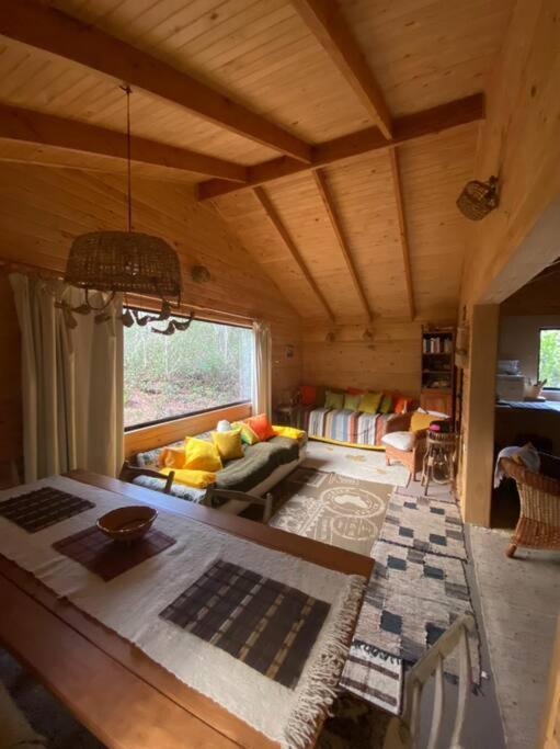 Cabana Bosque Viejo Villa Las Trancas Bagian luar foto